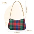 thumbnail image 3 of FORMRS Womens Shoulder Bag with Chain Strap Clutch Purse Cute Tote Handbag, Red Green Pattern, 3 of 7
