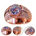 thumbnail image 5 of Xinyolin Women Ring Simple Temperament Alloy - Cubic Zirconia Embedded Ideal Gifts Finger Ring for Party, 5 of 8