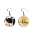 thumbnail image 1 of Perro negro animal foto foto Pendiente del lóbulo de la joyería del pendiente de la hoja del otoño Unbranded M, 1 of 3