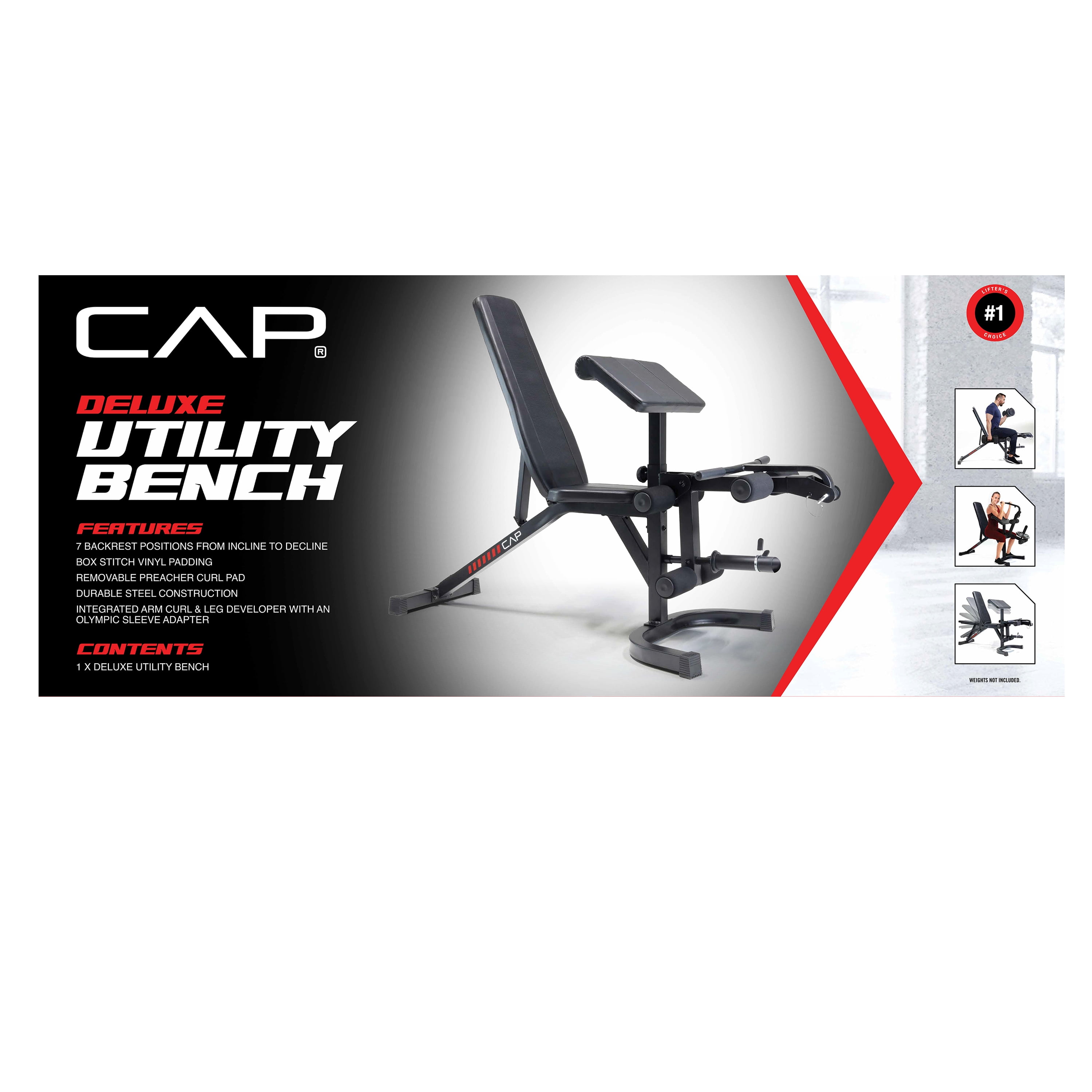 Cap barbell deluxe 2025 utility weight bench review