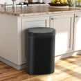 thumbnail image 3 of BestOffice 13Gal PlasticTrash Can Automatic Touchless, Odor Control Kitchen Garbage Can w/Lid, Black, 3 of 7