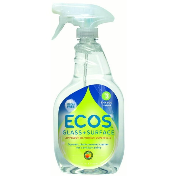 ECOS Glass + Surface Cleaner, Bamboo Lemon, 22 Oz