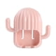 thumbnail image 1 of Monstrate Soporte para cepillos de , organizador de almacenamiento de doble ranura para baño de pared, soporte sin perforaciones de plástico, Cocina y Comedor Rosado, 1 of 6