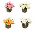 thumbnail image 4 of FNNMNNR Artificial Flowers Bonsai Fake Plant Potted Succulents Small Indoor Outdoor for Kitchen Shelf Bedroom Ornaments Pink, 4 of 7