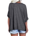 thumbnail image 2 of Sherrylily Women V Neck Oversized T Shirts Summer Short Sleeve Plus Size Casual Tops Tee, 2 of 6