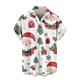 thumbnail image 5 of Blusa y camisa de manga corta con cuello vuelto para hombre, blusa informal de moda con cuello vuelto, blusa estampada de manga corta con botones, blusa de poliéster para hombre, 5 of 6