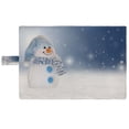 thumbnail image 3 of PKQWTM Holiday Winter Cute Cheerful Snowman Snow Book Cover Book Protector Book Sleeve Book Pouch Book Bag 6x9 inch, 3 of 4