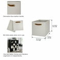 thumbnail image 3 of Better Homes & Gardens Collapsible Fabric Cube Storage Bin, Vanilla, 3 of 10