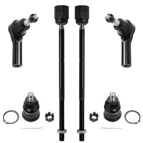 Detroit Axle - Front Tie Rods Ball Joints for 96-07 Ford Taurus 1996-2005 Mercury Sable 4 Inner & Outer Tie Rod End Links 2 Lower Ball Joints 1997 1998 1999 2000 2001 2002 2003 2004 Replacement
