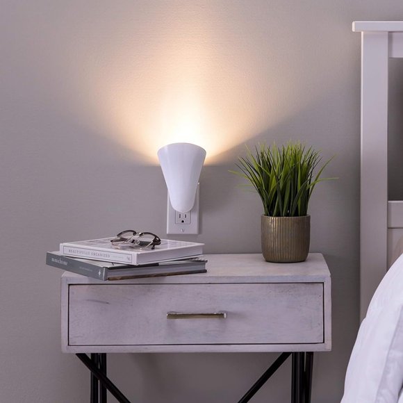Aplique de pared AURAGLOW GU10 enchufable con luz ascendente