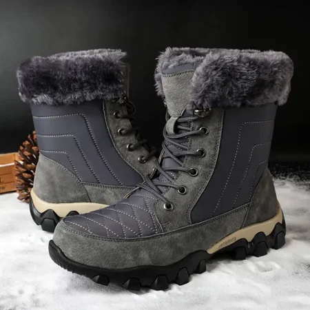 

Women‘s Waterproof Faux Fur Lined Boots Winter Thermal Insulated Snow Shoes Women‘s Footwear