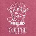 thumbnail image 5 of Wild Bobby Saved By Jesus Fueled By Coffee Inspirational/Christian Men Long Sleeve Shirt, Vintage Heather Red, 3X-Large, 5 of 5