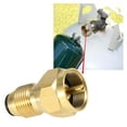 thumbnail image 3 of Lixada  Safety POL Adapter Propane Refill Adapter Solid Brass Regulator Valve LPG  Refiller Canister Fill Coupler For 1LB Small Cylinders, 3 of 7