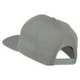 thumbnail image 3 of Large Old English O Embroidered Flat Bill Cap - Silver OSFM, 3 of 5