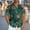 Light Blue, variant on Men's Hawaiian Shirts Short Sleeve Green Pocket Under $10 Casual Fashion Turndown Collar Printing Short Sleeve Button Shirt Blouse