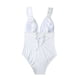 thumbnail image 5 of Traje de baño de bikini con cuello en V y lazo de encaje de color sólido para mujer Traje de baño Fridja nalpqowj51818, 5 of 9