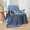 Blue, variant on Jacquard Coral Fleece Flannel Throw Blanket with Wheat Ear Pattern, Soft and Plush Lightweight Blanket Suitable for Sofas and Beds，Blue 27.6 × 39.4 Inch