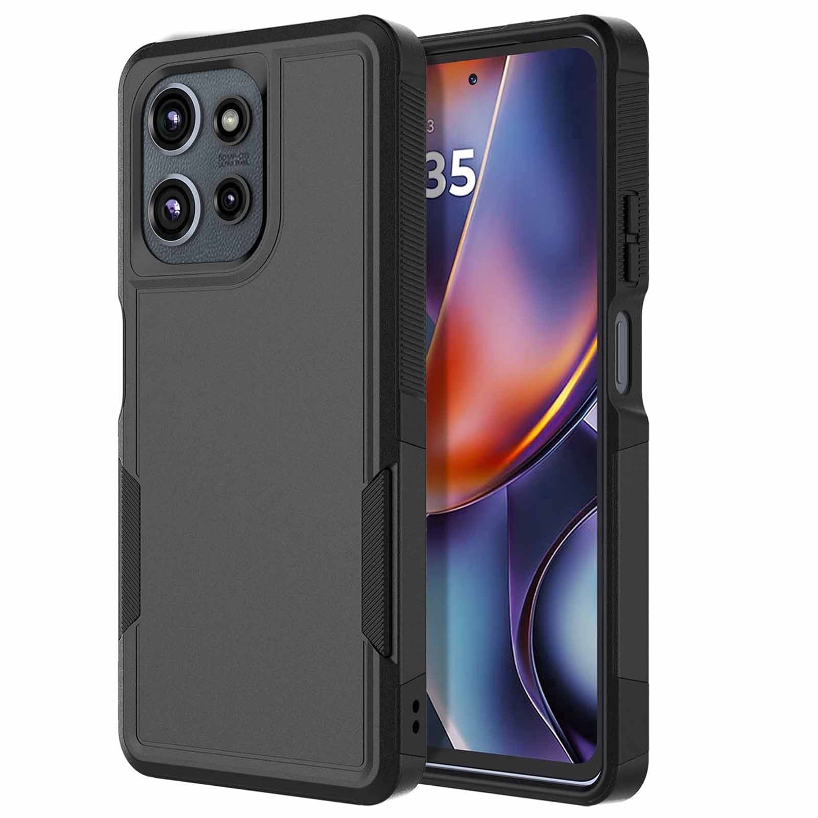 For Motorola Moto G 5G 2025 / Moto G 2026 / Moto G Play 2026 Phone Case, Sturdy Durable Bumper Military Grade Protection Dual Layer Shockproof Heavy Duty Rugged Phone Case - Black