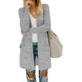 thumbnail image 1 of MISFAY Women's Cardigans Long Sleeve with Pockets - Open Front Lightweight Cardigan, 1 of 5