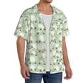 thumbnail image 2 of Sikiie Cute Frog Men's Wrinkle Free Untucked Cuban Shirt Business Casual Button Down Shirts Short Sleeve ShirtX-Large, 2 of 5