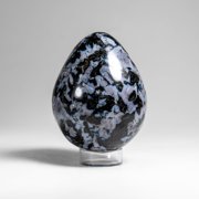 Genuine Polished Indigo Gabbro Egg from Madagascar (1.3 lbs)