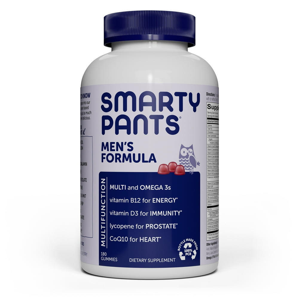 SmartyPants Men's Formula Gummy Multivitamin, 180 Ct.