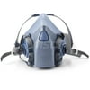 3M 7000002162 Half Facepiece Respirator: Silicone, Bayonet, Medium -