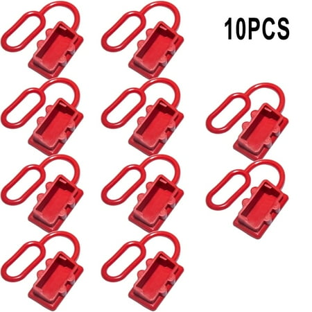 

LIKEM 10Pcs for Anderson Plug Cover Style Connectors 50Amp Battery Caravn Dust Cap