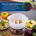 thumbnail image 3 of Vaporera Eléctrica Compacta Mini para Alimentos y Verduras Elite Gourmet EST250 2.5L, 3 of 7