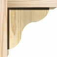 thumbnail image 3 of 6"W x 8"D x 8"H Carmel Rough Sawn Corbel w/Backplate, Douglas Fir, 3 of 9