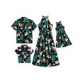 thumbnail image 1 of Vestido floral tropical PATPAT a juego con atuendos familiares, azul marino, 1 of 6