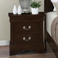 thumbnail image 3 of Coaster Louis Philippe 2-Drawer Wood Nightstand in Cappuccino, 3 of 3