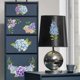 thumbnail image 4 of 3 láminas de calcomanías decorativas con temática de hortensias, 6x12 pulgadas, para muebles y decoración floral. Adhesivos de transferencia para pared., 4 of 7