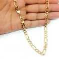 thumbnail image 5 of 14k Yellow Gold Hollow Figaro Chain Necklace, 6.5mm, 24", 5 of 5