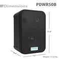 thumbnail image 4 of Pyle 6.5" Indoor/Outdoor Waterproof Speakers (Black), 4 of 4
