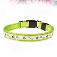 thumbnail image 3 of Collar LED para perro con forma de hueso y huella, funciona a pilas, con luz intermitente, ideal para paseos nocturnos, talla S (verde), 3 of 7