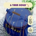 thumbnail image 4 of Craftbud Crochet Bag Yarn Organizer, Durable Knitting Bag For Crocheting Organizer Accessories, Royal Blue, 4 of 6