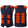 thumbnail image 2 of Heated Waistcoat For Men Women, Lightweight USB Electric Heated Clothing Waistcoat With 3 Heating Level, Waterproof Waistcoat For Fall/Winter, 2 of 9