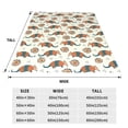 thumbnail image 3 of Fotbe Colorful Armadillos1 Manta de Franela Acolchonada con Estampado, Súper Suave y Esponjosa, Extra Grande para Sofá, Cama, Uso Todo el Año-50"x40", 3 of 7