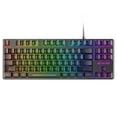 thumbnail image 3 of Bearachild Teclado retroiluminado con LED con cable Gamer Teclados mecánicos de 87 teclas Negro Ergonómico Resistencia a derrames Computadora Juegos de teclado y mouse para computadora Type1, 3 of 6