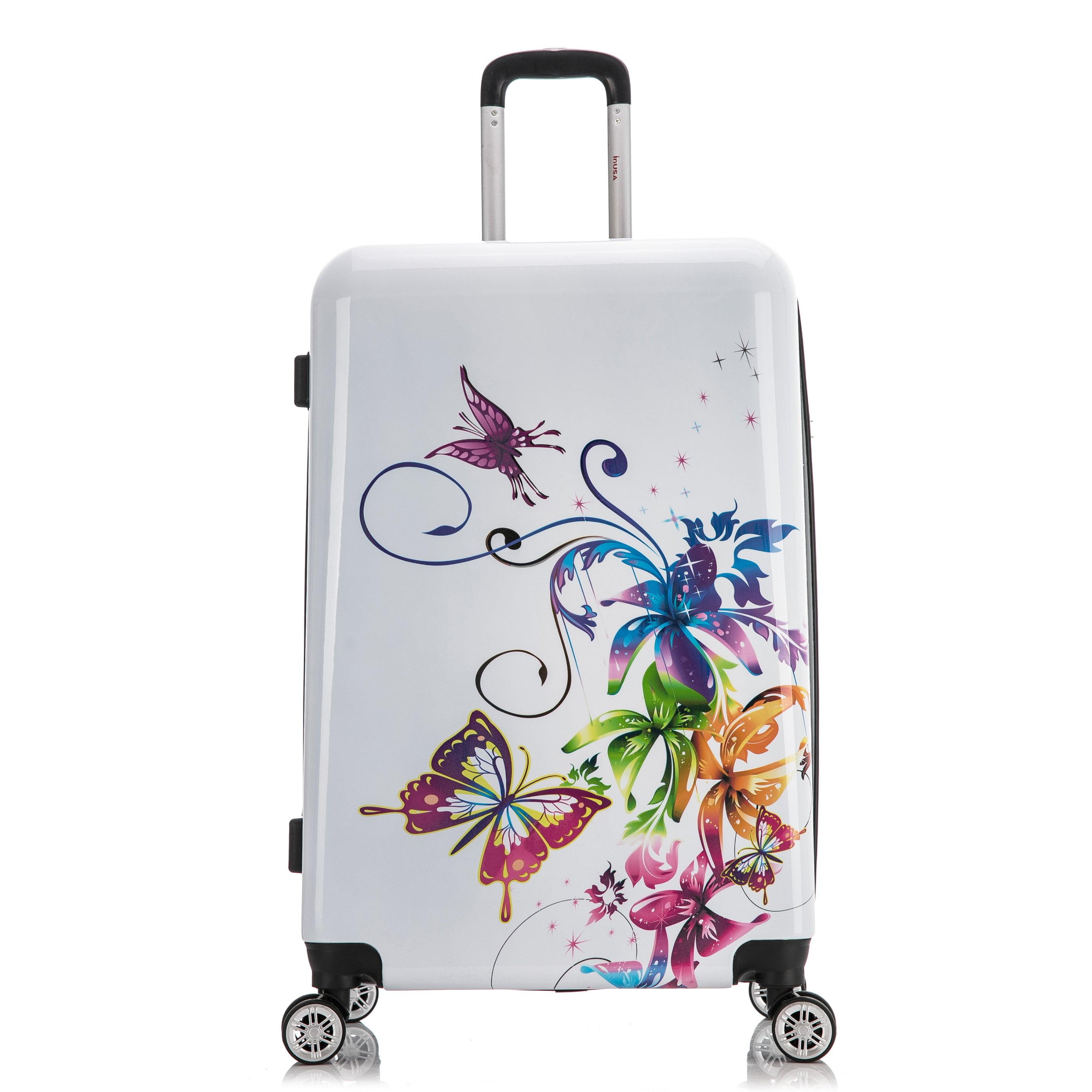 InUSA Print 28" Hardside Lightweight Luggage with Spinner Wheels, Handle and Trolley, Fusion