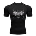 thumbnail image 1 of Camiseta de compresión Y2K para hombre, camiseta deportiva con esqueleto para gimnasio y correr, camisetas Rashgard, camiseta de manga corta de secado rápido para hombre, 1 of 5