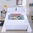 thumbnail image 1 of Dibujos animados lindo Snoopy Charlie Brown animación periférica niños impresos sábanas creativas dormitorio sábanas ropa de cama al por mayor, 1 of 5