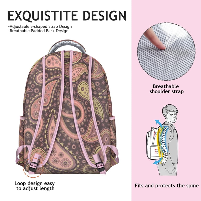 Elegant Patterned Women\'s Backpack Bird in Bag – Elegant Strawberry Patterned Large Capacity  main image 2