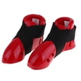 thumbnail image 2 of Kids Taekwondo Foot Guard Karate Sparring Foot Gear Sparring Shoes Red S, 2 of 6