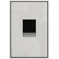 thumbnail image 2 of PixonSign Framed Canvas Wall Art Geometric Art Deco Black Gray Square Abstract Print Minimalism Contemporary Nordic Calm Decoration for Living Room, Bedroom, Office - 16"x24" White, 2 of 5