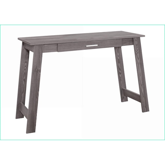 Desks for Home Office, Modern 42in Computer Desk with Storage Drawer, Grey Laminate | Particle Board