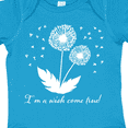 thumbnail image 4 of Inktastic I'm a Wish Come True Dandelion in White Boys or Girls Baby Bodysuit, 4 of 5