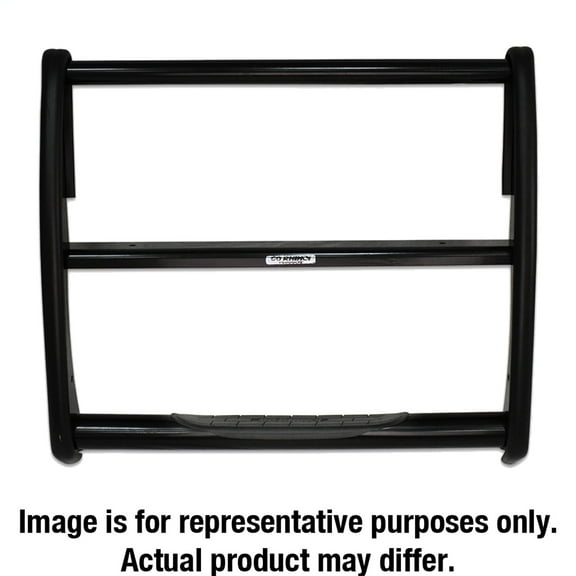 Go Rhino 3338B 3000 Series StepGuard Grille Guard; Black; w/o Euro Tube;