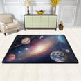 thumbnail image 3 of Fantasy Solar System Planet Galaxy Area Rug 4'x6' Soft Rugs Indoor Decorative Comfort Floor&nbsp;Carpet Nursery Rugs Non-Slip Mat for Living Room Entryway Bedroom Decor Kids Playing Room, 3 of 7